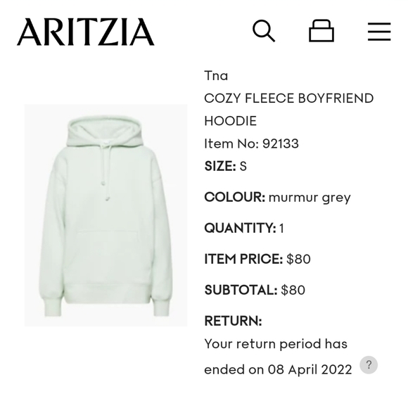 TNA cozy fleece boyfriend hoodie - Picture 7 of 7